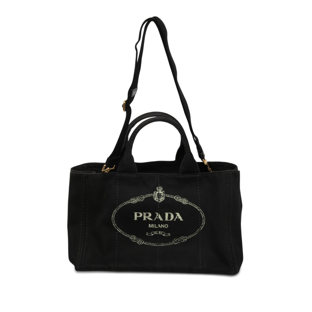 Pre-Loved Prada Canvas Canapa Logo Tote